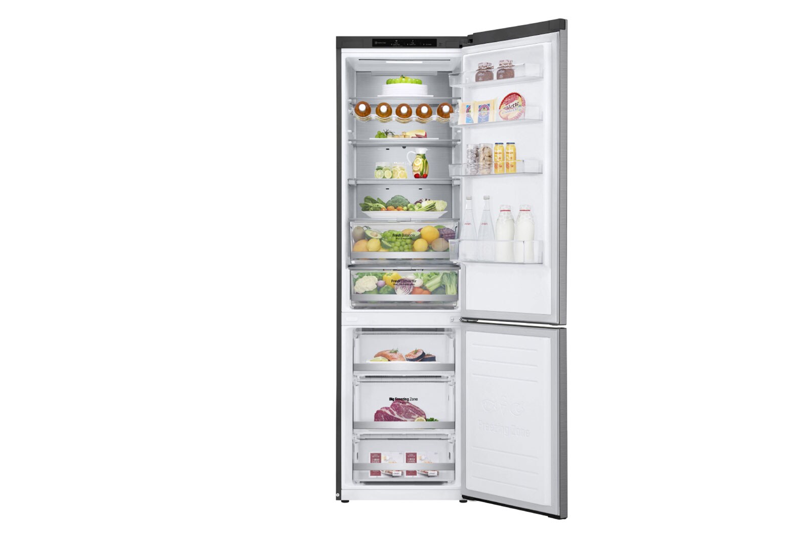 LG Kühl-Gefrierkombination | 384 Liter Nutzinhalt | LINEARCooling™ | Total No Frost | DoorCooling+™, GBB72PZECN