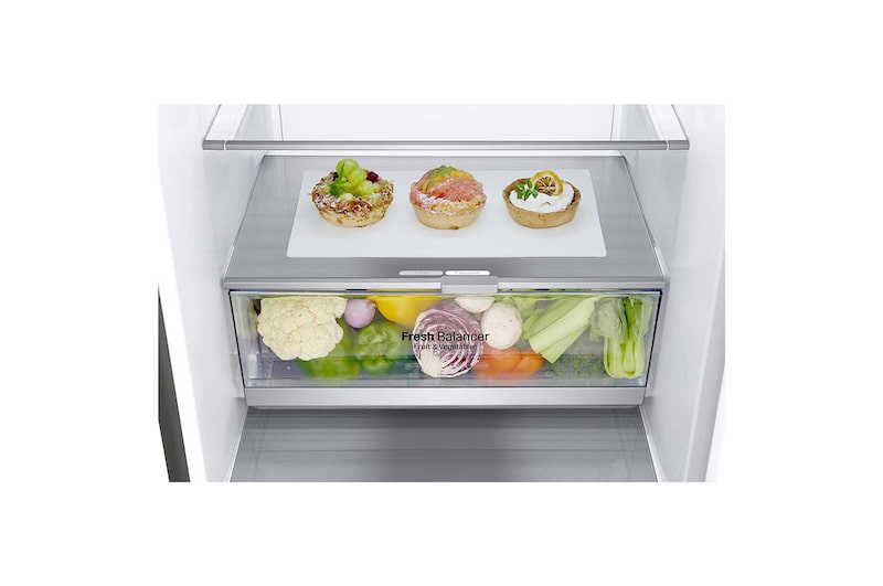 LG Kühl-Gefrierkombination mit mit DoorCooling+™ und Total No Frost | 384 L Kapazität, GBB72PZEXN