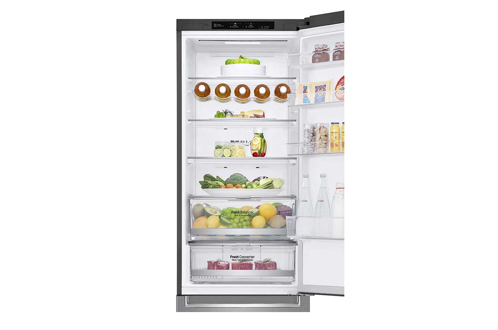 LG Kühl-Gefrierkombination mit mit DoorCooling+™ und Total No Frost | 384 L Kapazität, GBB72PZEXN