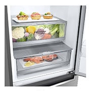 LG Kühl-Gefrierkombination mit mit DoorCooling+™ und Total No Frost | 384 L Kapazität, GBB72PZEXN