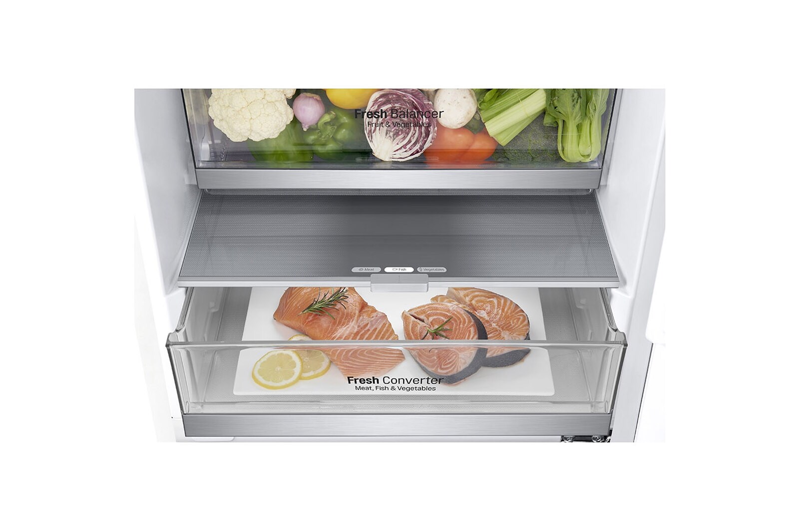 LG Kühl-Gefrierkombination | 384 Liter Nutzinhalt | DoorCooling+™ | LINEARCooling™ | Total No-Frost, GBB72SWEFN
