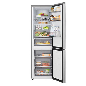 front view door open with food