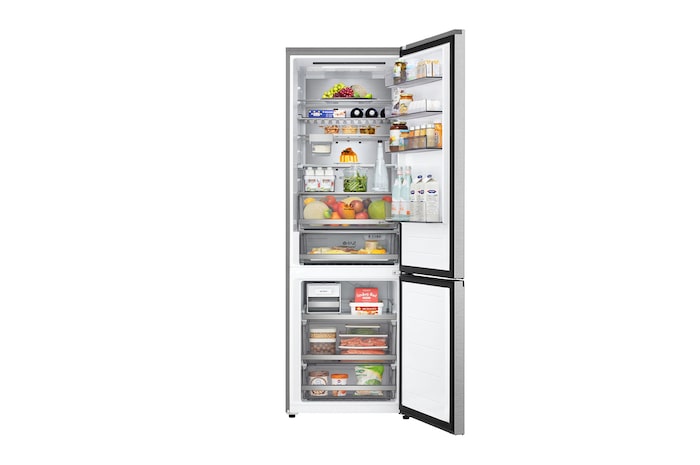 Front view door open with food