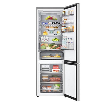 front view door open with food