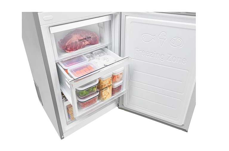 LG Kühl-Gefrierkombination mit Total No Frost und NatureFRESH, GBF60PZFZS