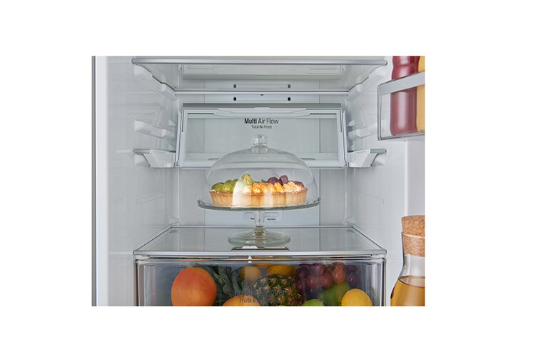 LG Kühl-Gefrierkombination mit Total No Frost und NatureFRESH, GBF60PZFZS