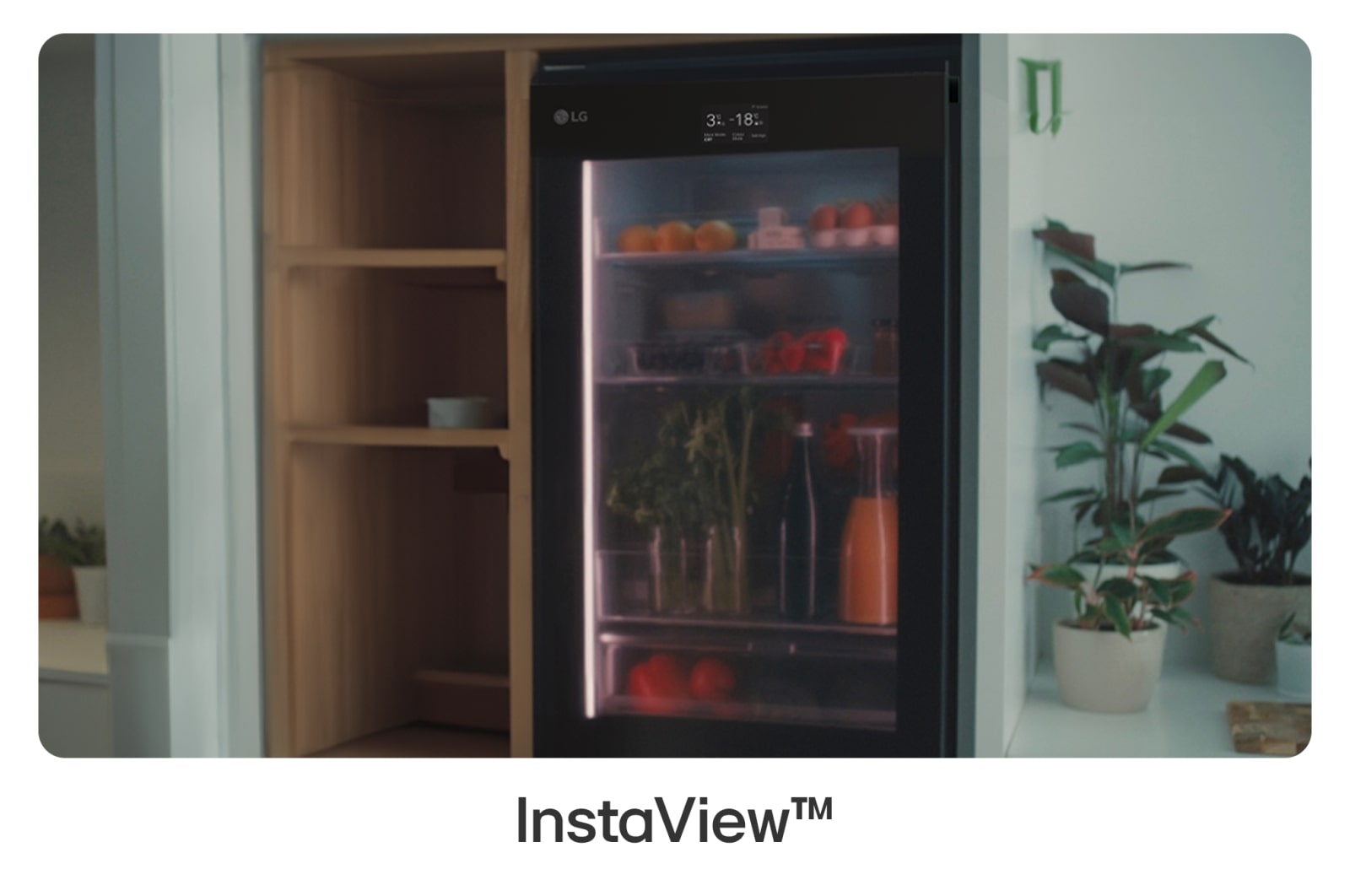 LG InstaView with MoodUP®️ fridge-freezer combination | Built-in speaker | 4.3” touch LCD display | GBG719MDNN, GBG719MDNN