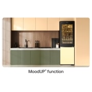 LG InstaView with MoodUP®️ fridge-freezer combination | Built-in speaker | 4.3” touch LCD display | GBG719MDNN, GBG719MDNN