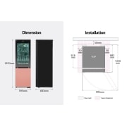 LG InstaView with MoodUP®️ fridge-freezer combination | Built-in speaker | 4.3” touch LCD display | GBG719MDNN, GBG719MDNN
