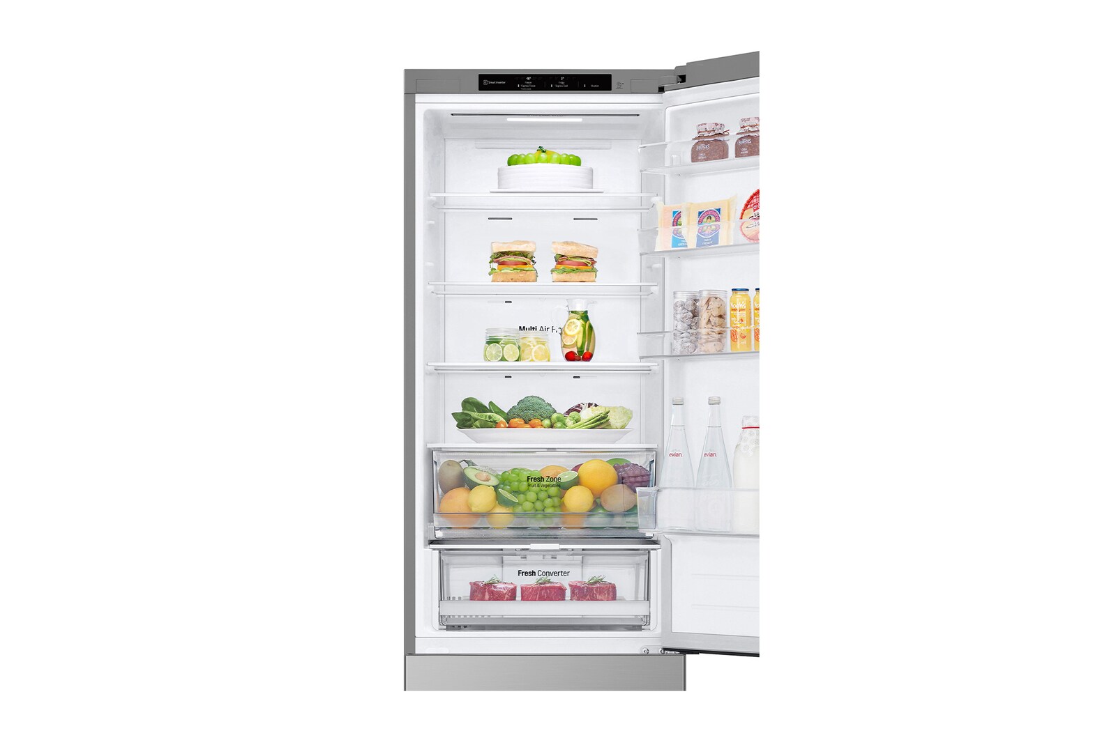 Haustür offen mit Essen