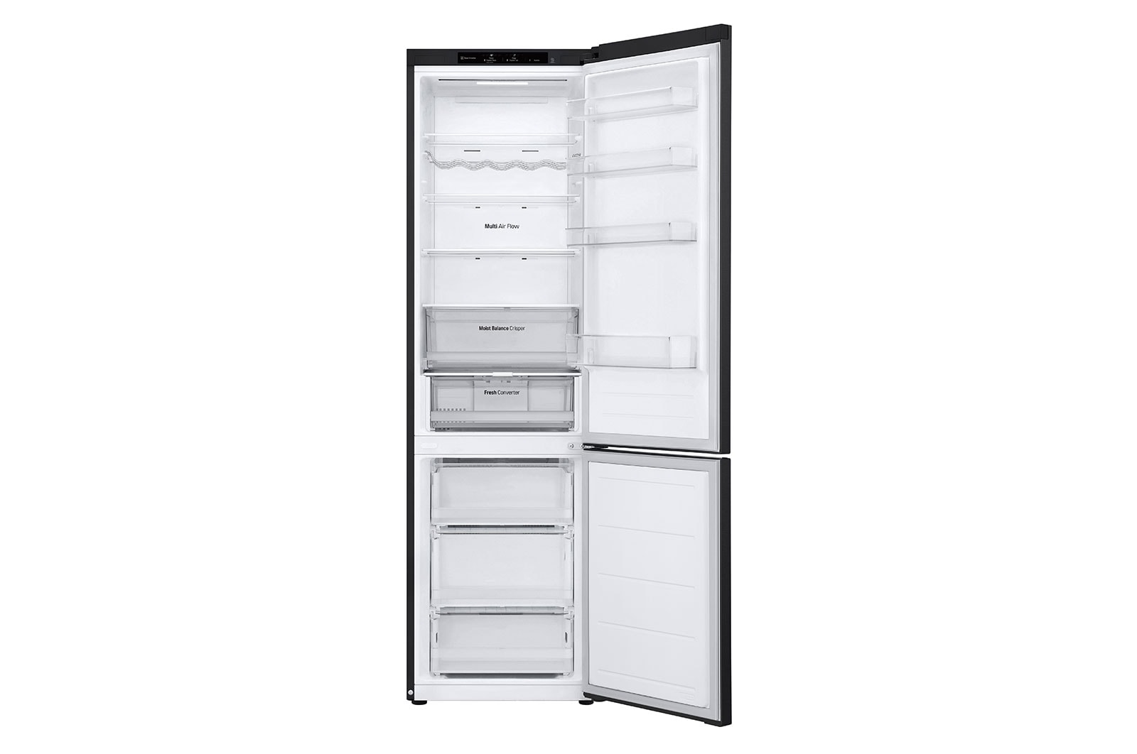 LG ​Kühl-Gefrierkombination | ​387​ Liter Nutzinhalt | EEK ​C | ​Essence Matte Black | ​203 cm​ hoch |​ Smart Inverter Compressor​ | ​GBV3200CEP, GBV3200CEP