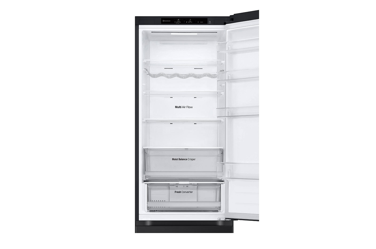 LG ​Kühl-Gefrierkombination | ​387​ Liter Nutzinhalt | EEK ​C | ​Essence Matte Black | ​203 cm​ hoch |​ Smart Inverter Compressor​ | ​GBV3200CEP, GBV3200CEP