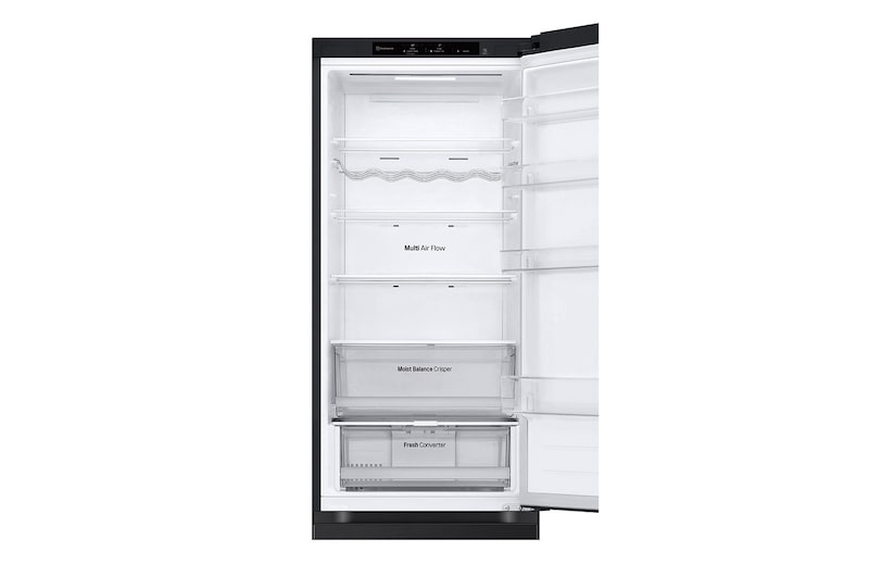 LG ​Kühl-Gefrierkombination | ​387​ Liter Nutzinhalt | EEK ​C | ​Essence Matte Black | ​203 cm​ hoch |​ Smart Inverter Compressor​ | ​GBV3200CEP, GBV3200CEP