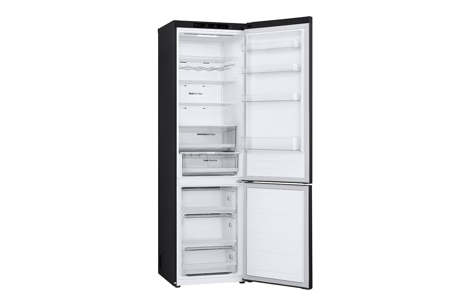 LG ​Kühl-Gefrierkombination | ​387​ Liter Nutzinhalt | EEK ​C | ​Essence Matte Black | ​203 cm​ hoch |​ Smart Inverter Compressor​ | ​GBV3200CEP, GBV3200CEP