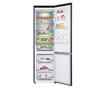 LG Kühl-Gefrierkombination | 387 Liter Kapazität | 111 kWh/a | 2030 mm Höhe | Eßence Black Steel | GBV7280AEV, GBV7280AEV