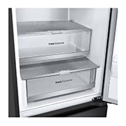 LG Kühl-Gefrierkombination | 387 Liter Kapazität | 111 kWh/a | 2030 mm Höhe | Eßence Black Steel | GBV7280AEV, GBV7280AEV