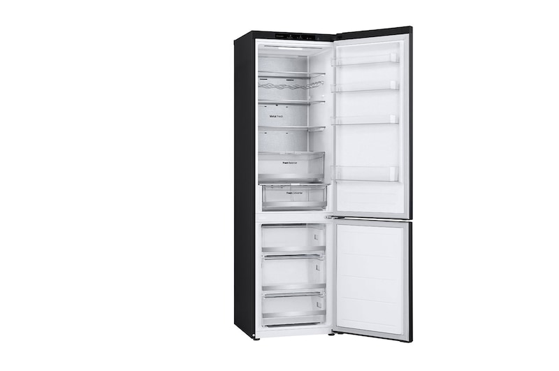 side view open door without food