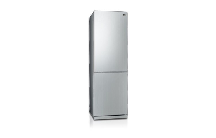 Vorderseite von No-Frost Kühl-Gefrierkombi in Silber GC-B399PLCW