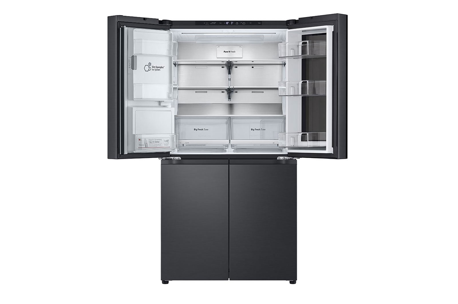 LG Multi-Door | 508 Liter Kapazität | 835 mm Breite | Wassertank | Essence Matte Black | GMG861EPAE, GMG861EPAE