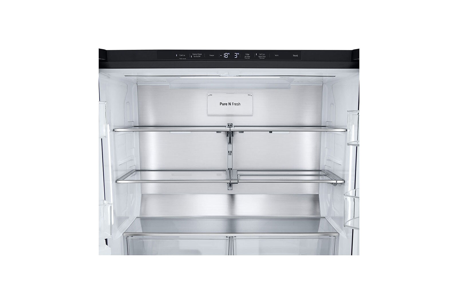 LG Multi-Door | 508 Liter Kapazität | 835 mm Breite | Wassertank | Essence Matte Black | GMG861EPAE, GMG861EPAE