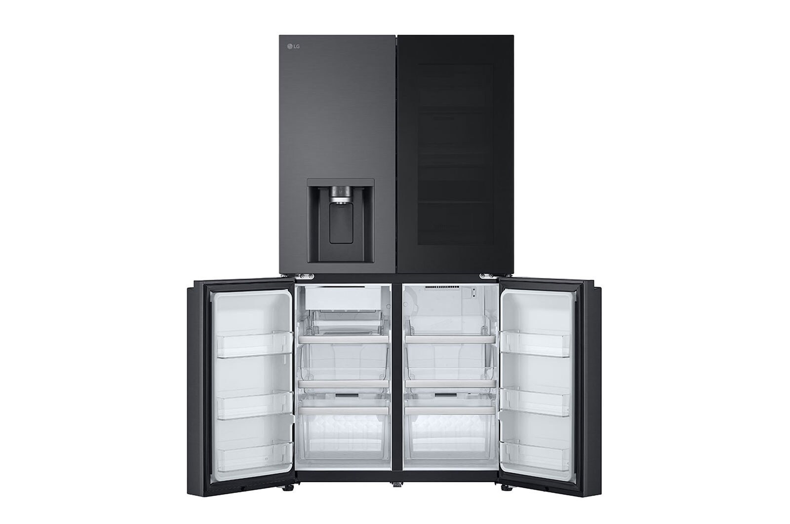 LG Multi-Door | 508 Liter Kapazität | 835 mm Breite | Wassertank | Essence Matte Black | GMG861EPAE, GMG861EPAE