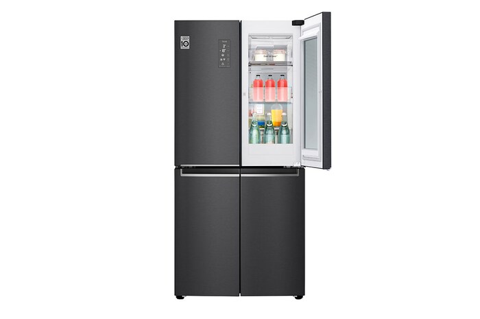 LG Multi-Door mit InstaView Door-in-Door ® | 530 Liter Kapazität | Energieeffizienzklasse E | Matte Black Steel | GMQ844MC5E, GMQ844MC5E