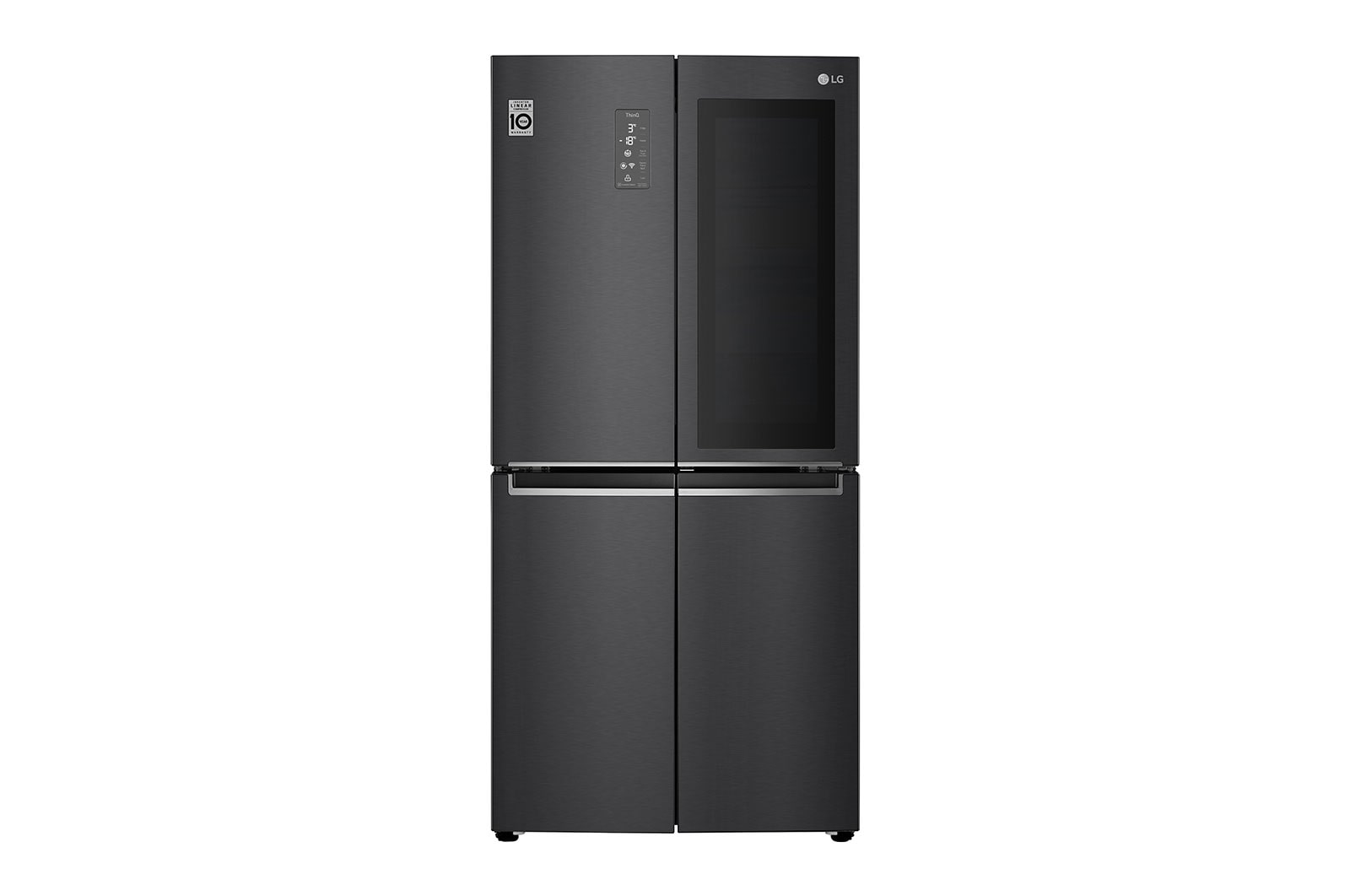 LG Multi-Door mit InstaView Door-in-Door ® | 530 Liter Kapazität | Energieeffizienzklasse E | Matte Black Steel | GMQ844MC5E, GMQ844MC5E