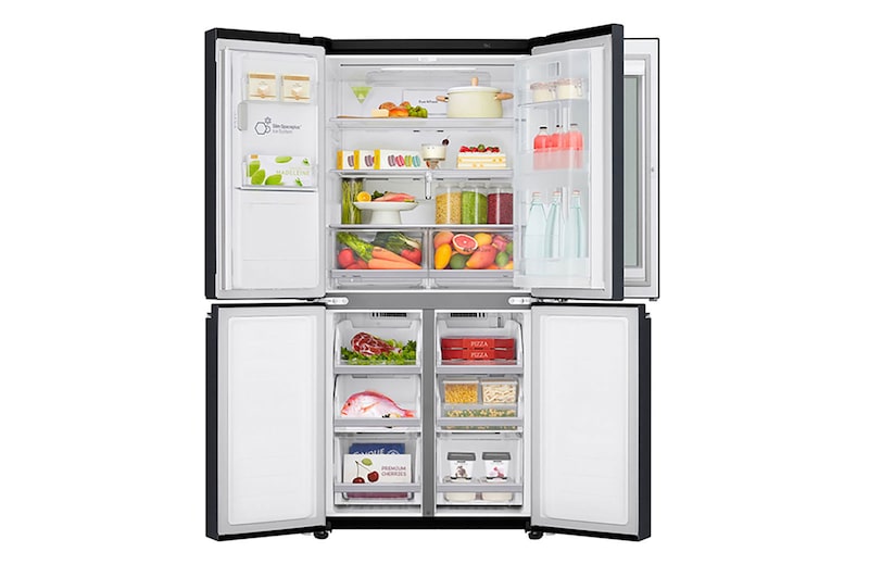 LG Multi-Door mit InstaView Door-in-Door™ | 423 Liter Kapazität | Energieeffizienzklasse A+, GMX844MCKV