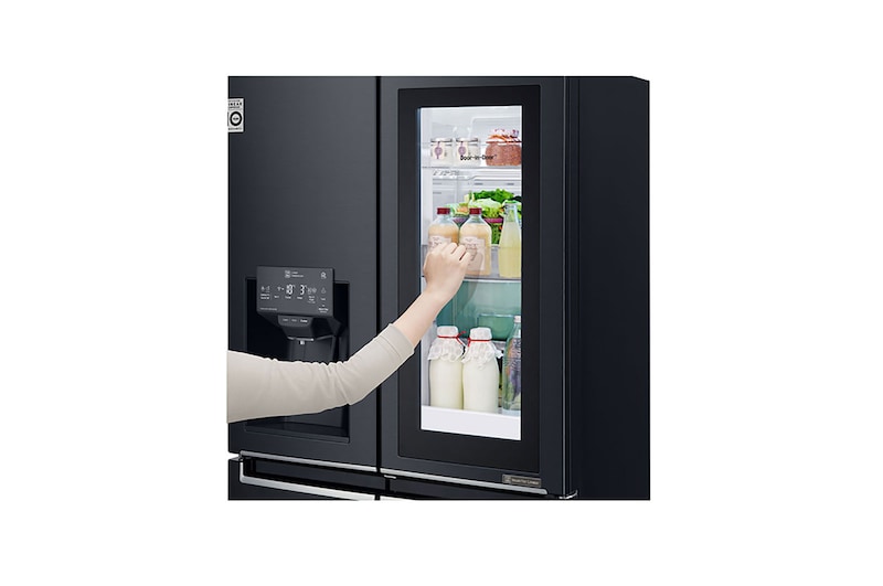 LG Multi-Door mit InstaView Door-in-Door™ | 423 Liter Kapazität | Energieeffizienzklasse A+, GMX844MCKV