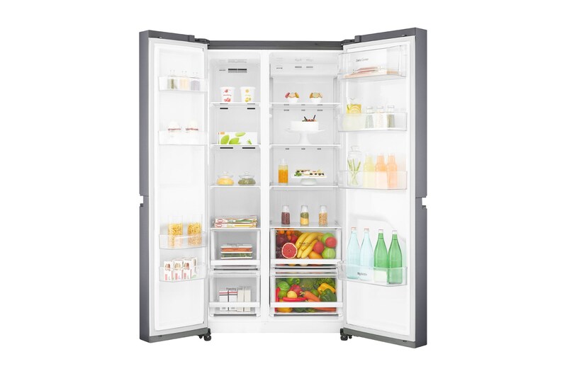 LG Side-by-Side mit 642 L Fassungsvermögen und Total No Frost, GSB470BASZ