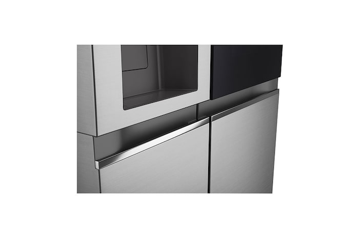 LG Side-by-Side mit InstaView® | Eis-, Crushed Ice- und Wasserspender | 635 Liter Kapazität | EEK E | Interner Wassertank | GSGV81PYLL, GSGV81PYLL