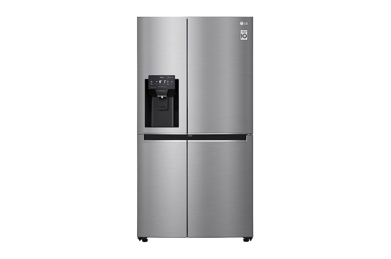 LG Side-by-Side mit Door-in-Door | Eis-, Crushed Ice- und Wasserspender | 625 Liter Kapazität | Energieeffizienzklasse* F, GSJ461DIDZ