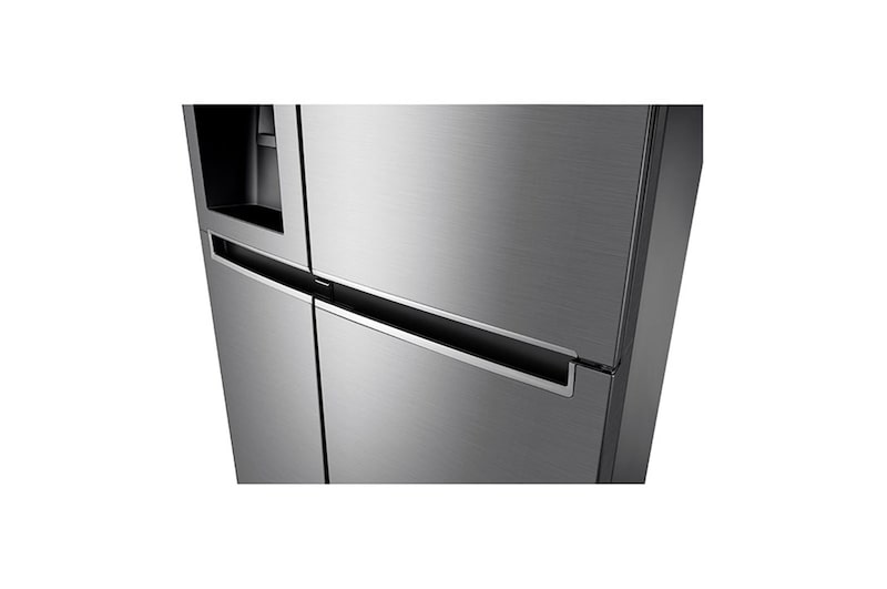 LG Side-by-Side mit Door-in-Door | Eis-, Crushed Ice- und Wasserspender | 625 Liter Kapazität | Energieeffizienzklasse* F, GSJ461DIDZ