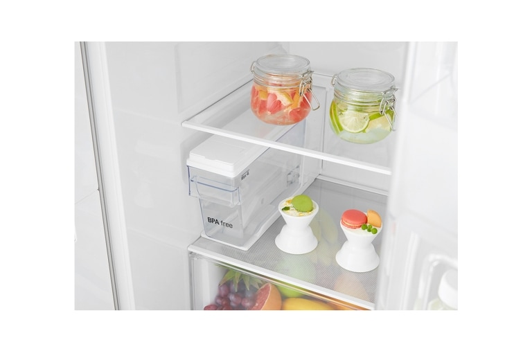 LG Side-by-Side mit Door-in-Door | Total No Frost | Eis-, Crushed Ice- und Wasserspender | 4L Wassertank | 606 Liter Kapazität, GSJ561PZUZ