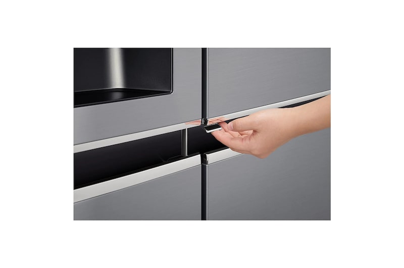 LG Side-by-Side mit Door-in-Door | Eis-, Crushed Ice- und Wasserspender | Total No Frost | DoorCooling+™ | ThinQ® | 625 L Kapazität, GSJ761PZEE