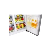 LG Side-by-Side mit Door-in-Door | Eis-, Crushed Ice- und Wasserspender | Total No Frost | DoorCooling+™ | ThinQ® | 625 L Kapazität, GSJ761PZEE