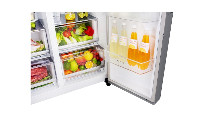 LG Side-by-Side mit Door-in-Door™ und Pure N Fresh , GSJ961NEBZ