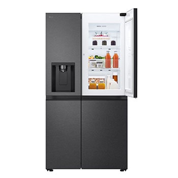 top door left open with food stored