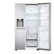 LG Side-by-Side mit Door-in-Door ™ |  Eis-, Crushed Ice- und Wasserspender  | 635 Liter Kapazität | Interner Wassertank 4L | Metal Sorbet | GSJV71MBLE, GSJV71MBLE