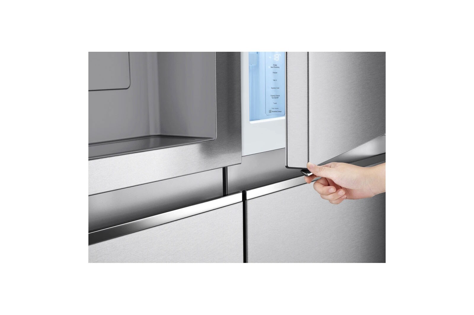 LG Side-by-Side mit Door-in-Door ™ |  Eis-, Crushed Ice- und Wasserspender  | 635 Liter Kapazität | Interner Wassertank 4L | Metal Sorbet | GSJV71MBLE, GSJV71MBLE