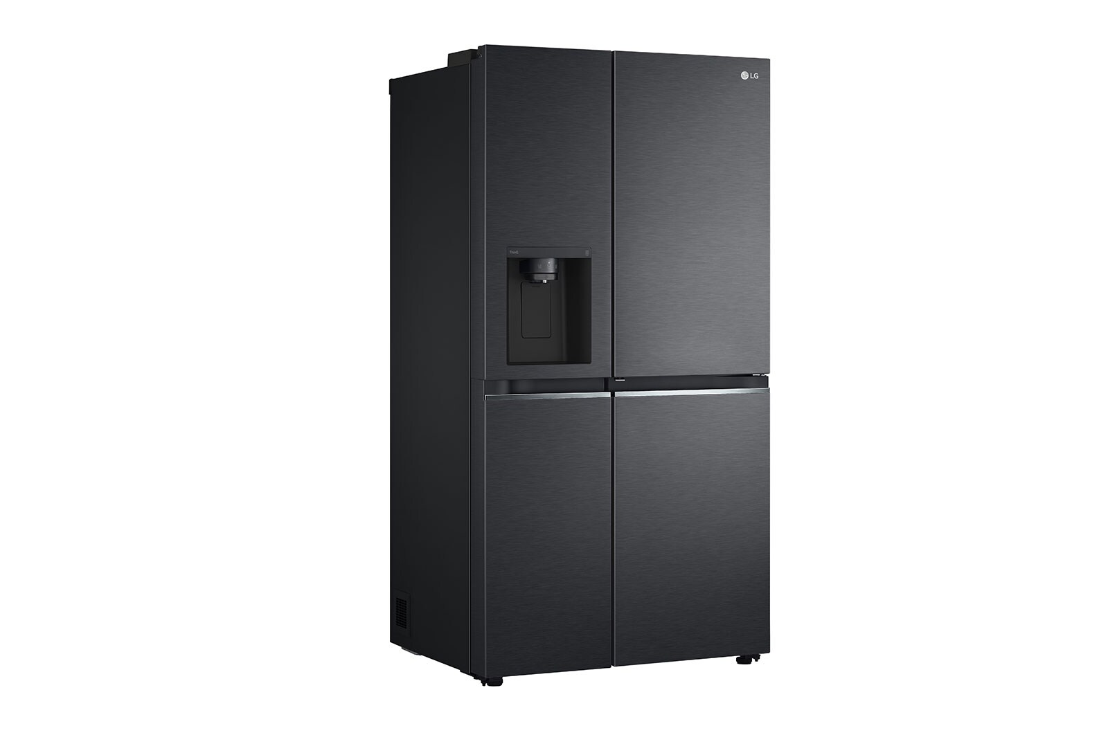 LG Side-by-Side mit Door-in-Door® | Eis-, Crushed Ice- und Wasserspender | 635 Liter Kapazität | Energieeffizienzklasse E | Interner Wassertank 4L | Matte Black | GSJV71MCLE, GSJV71MCLE