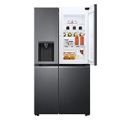 LG Side-by-Side mit Door-in-Door® | Eis-, Crushed Ice- und Wasserspender | 635 Liter Kapazität | Energieeffizienzklasse E | Interner Wassertank 4L | Matte Black | GSJV71MCLE, GSJV71MCLE