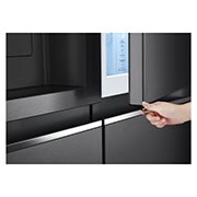 LG Side-by-Side mit Door-in-Door® | Eis-, Crushed Ice- und Wasserspender | 635 Liter Kapazität | Energieeffizienzklasse E | Interner Wassertank 4L | Matte Black | GSJV71MCLE, GSJV71MCLE