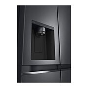 LG Side-by-Side mit Door-in-Door® | Eis-, Crushed Ice- und Wasserspender | 635 Liter Kapazität | Energieeffizienzklasse E | Interner Wassertank 4L | Matte Black | GSJV71MCLE, GSJV71MCLE