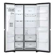 LG Side-by-Side mit Door-in-Door® | Eis-, Crushed Ice- und Wasserspender | 635 Liter Kapazität | Energieeffizienzklasse E | Interner Wassertank 4L | Matte Black | GSJV71MCLE, GSJV71MCLE