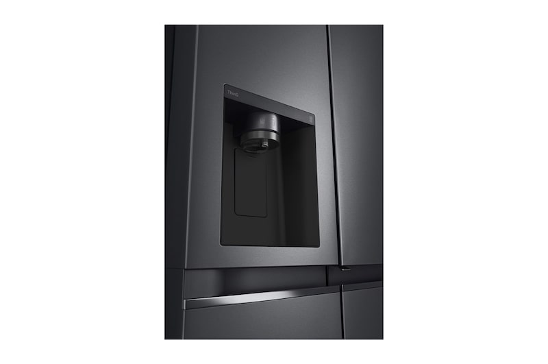 LG Side-by-Side mit Door-in-Door® | Eis-, Crushed Ice- und Wasserspender | 635 Liter Kapazität | Interner Wassertank 4L | Matte Black | GSJV71MCTE, GSJV71MCTE