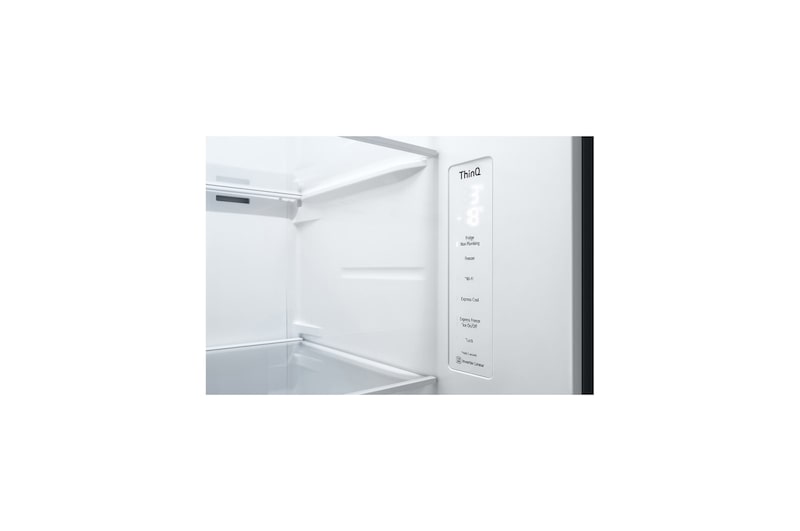 LG Side-by-Side mit Door-in-Door® | Eis-, Crushed Ice- und Wasserspender | 635 Liter Kapazität | Interner Wassertank 4L | Matte Black | GSJV71MCTE, GSJV71MCTE