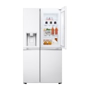 LG Side-by-Side mit Door-in-Door® | Eis-, Crushed Ice- und Wasserspender | 635 Liter Kapazität | Energieeffizienzklasse E | Interner Wassertank 4L | Super White | GSJV71SWTE, GSJV71SWTE