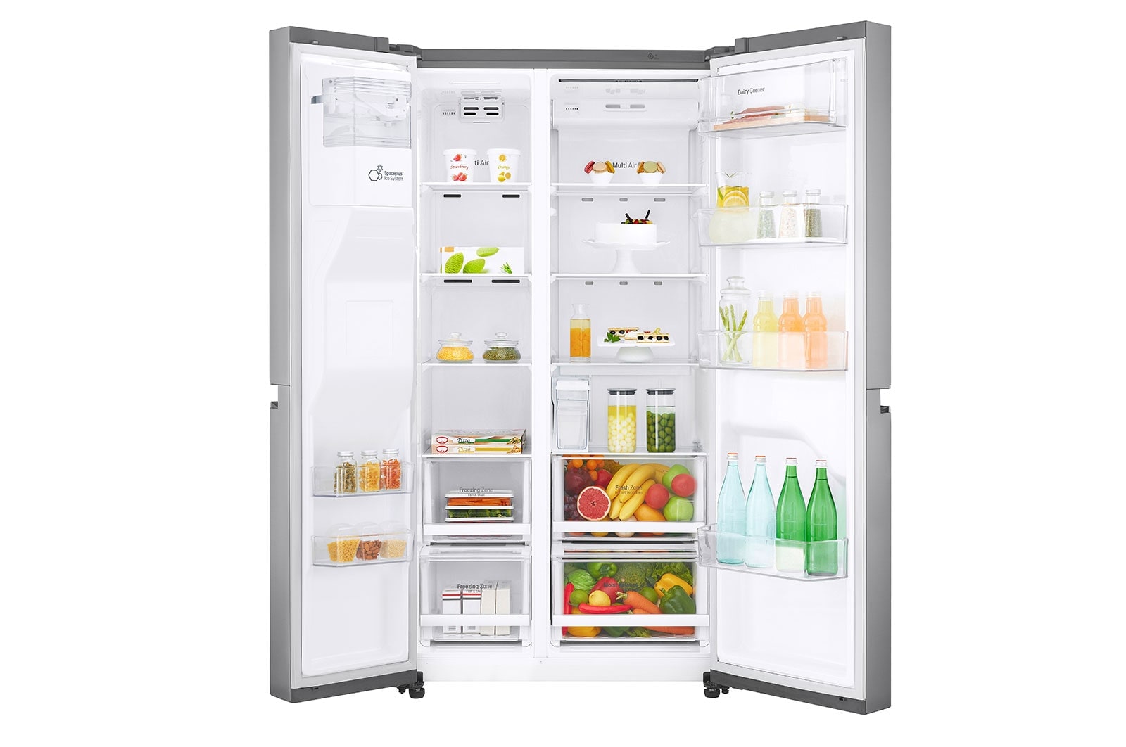 LG GSL461ICEE  | Total No Frost | DoorCooling+ ™ | Energieeffizienzklasse* E | 625 L Kapazität , GSL461ICEE