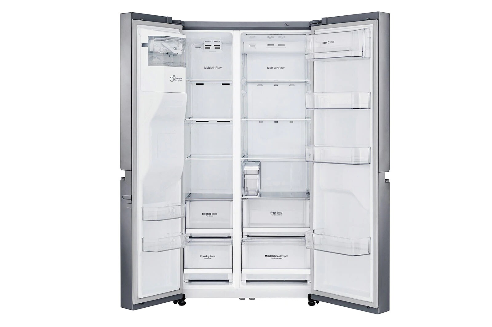 LG GSL461ICEE  | Total No Frost | DoorCooling+ ™ | Energieeffizienzklasse* E | 625 L Kapazität , GSL461ICEE